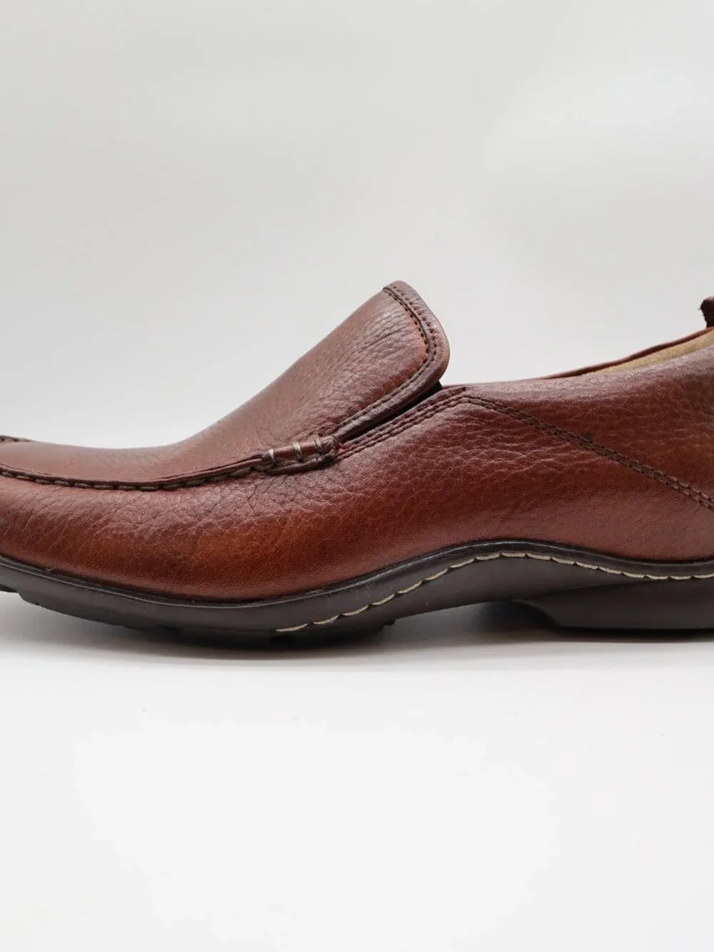 Hush Puppies GT Loafers Mens 9W Red Brown Leather Slip On Bounce H12466
